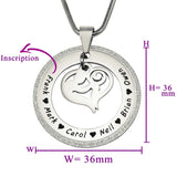 Sparkling Mothers Love Necklace - Mothers Jewellery by Belle Fever