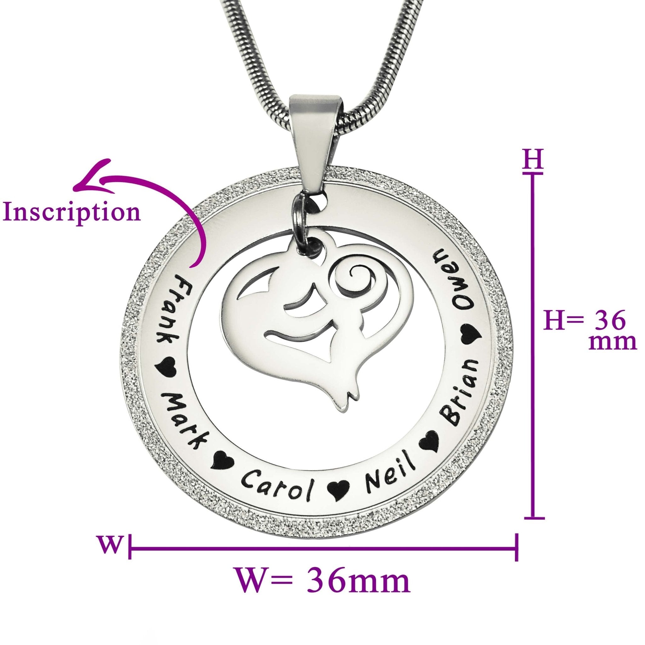 Sparkling Mothers Love Necklace - Mothers Jewellery by Belle Fever