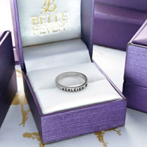 Stackable Personalised Classic Ring - Rings by Belle Fever