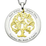 Tree of My Life Washer | Personalised Necklace - Family Tree Necklaces by Belle Fever