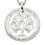 Tree of My Life Washer | Personalised Necklace - Family Tree Necklaces by Belle Fever