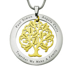 Tree of My Life Washer | Personalised Necklace - Family Tree Necklaces by Belle Fever