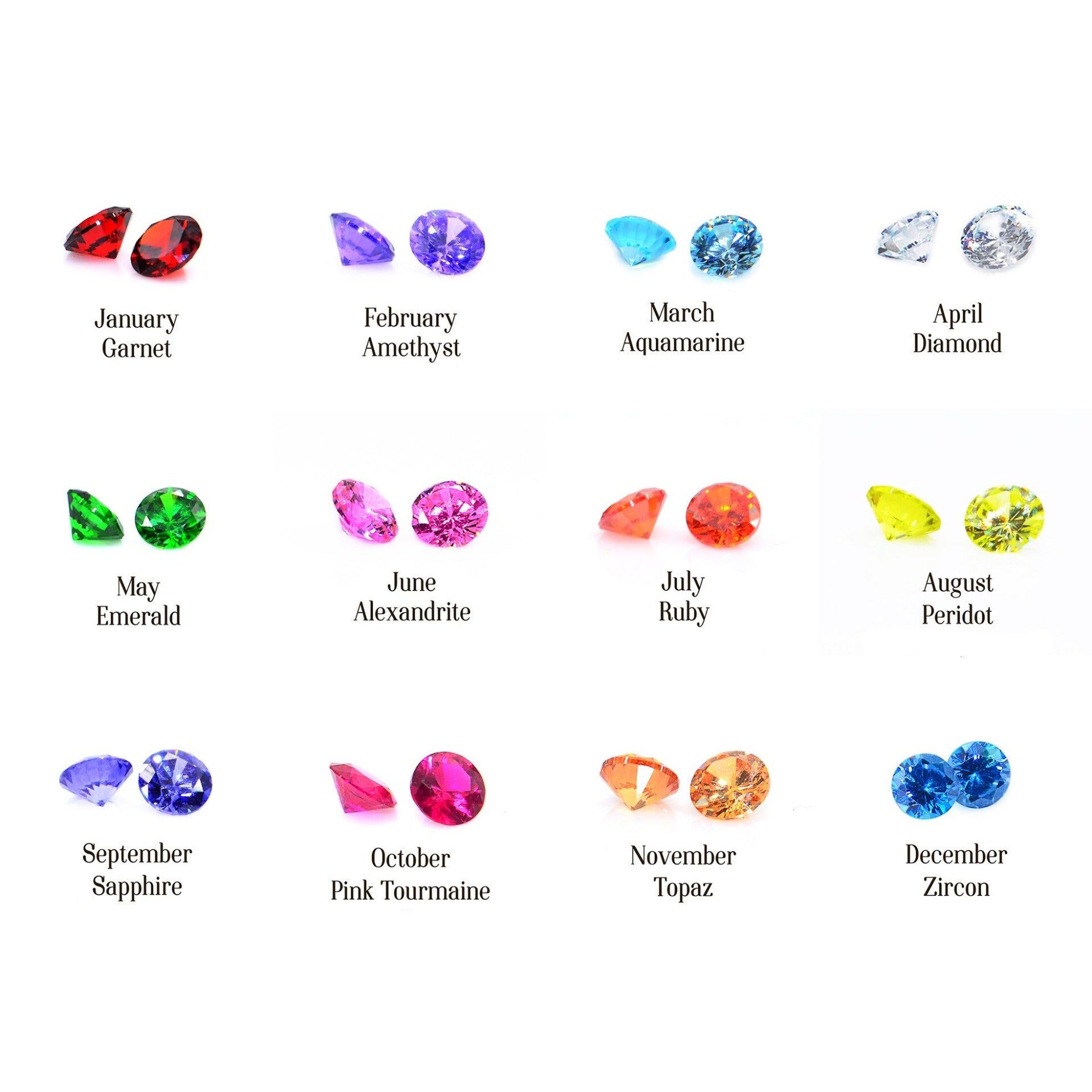 Unicorn Head Birthstone Name Necklace - Name Necklaces by Belle Fever